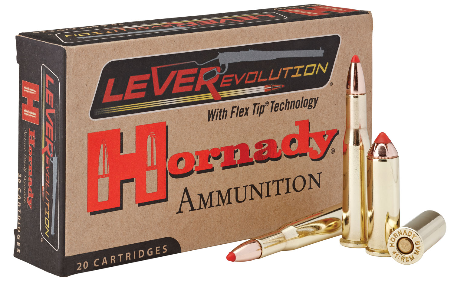 Hornady LEVERevolution 110 gr Flex Tip Expanding .25-35 Win Ammo, 20/box - 8277
