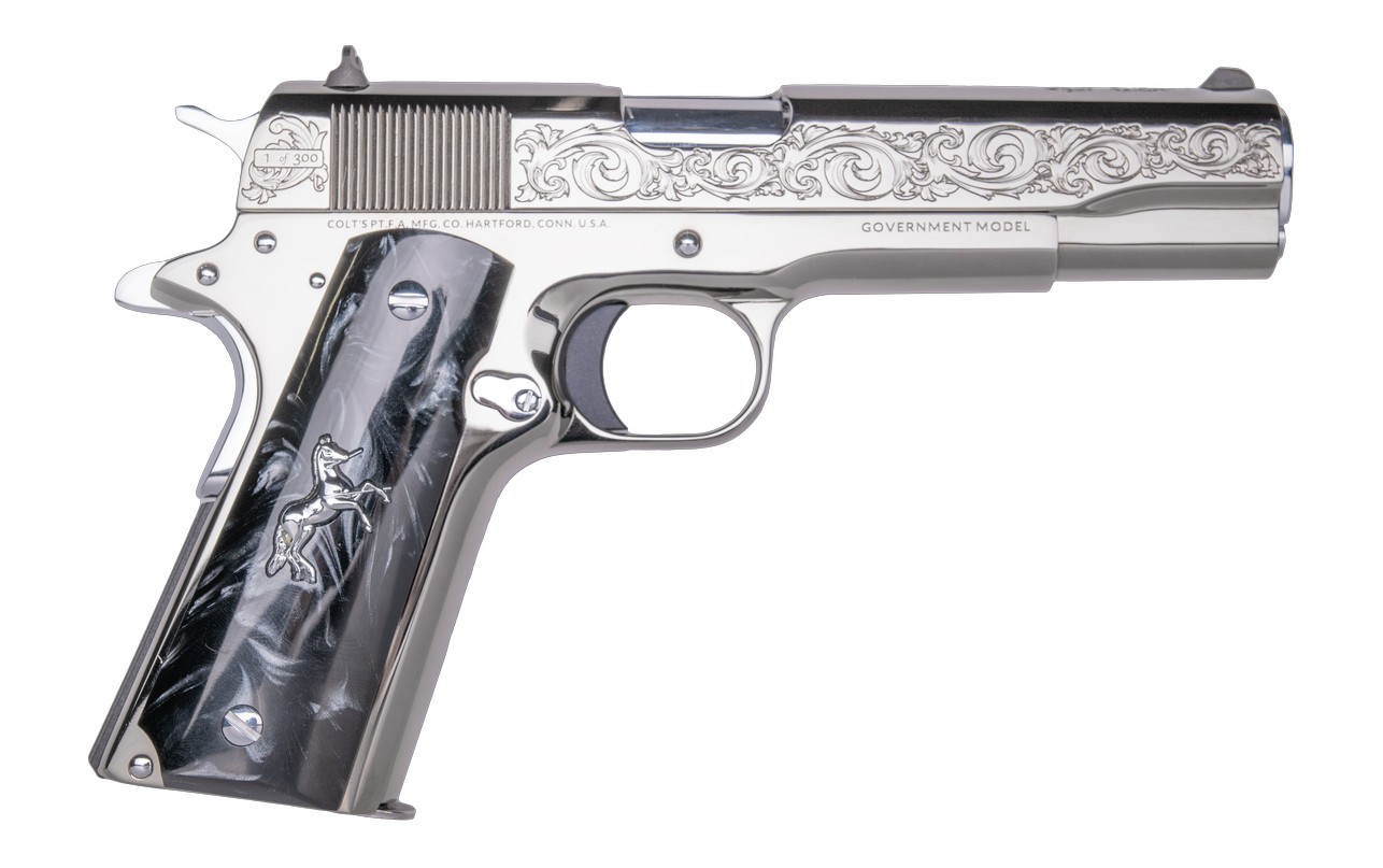 Colt 1911 Warhorse .45 ACP 5" Blued Engraved