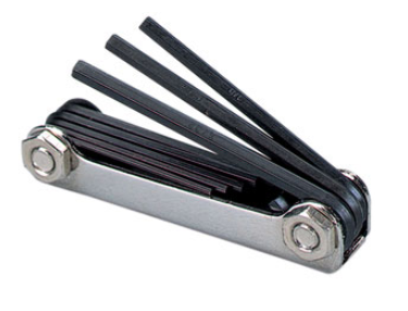 RCBS - Fold-Up Hex Key Wrench Set .050" to 5/32" - 98975