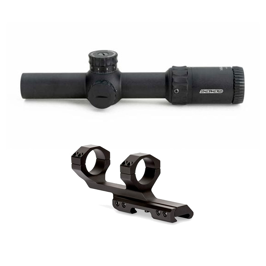 Shepherd Scopes Rogue 1-8x24 Rifle Scope & Vortex Cantilever Mount