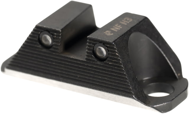 Night Fision Optics Ready Stealth Square-Notch Tritium Pistol Night Sight Glock 19/45/47/48 Black Front Black Rear w/ COA Optic
