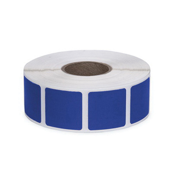 Action Target Law Enforcement 0.875" Square Self-Adhesive Target Bullet Hole Repair Paster, Dark Blue, 1000/box - PAST/TXBL