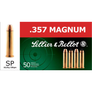 Sellier & Bellot SB357B Handgun 357 Magnum 158 GR Soft Point - 50rd Box