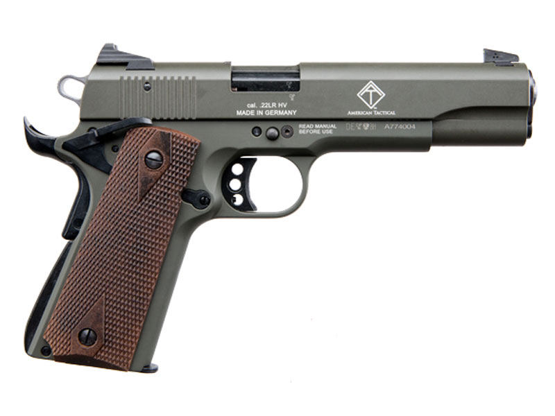 ATI GSG M1911 .22 LR Pistol, Green - GERG2210M1911G