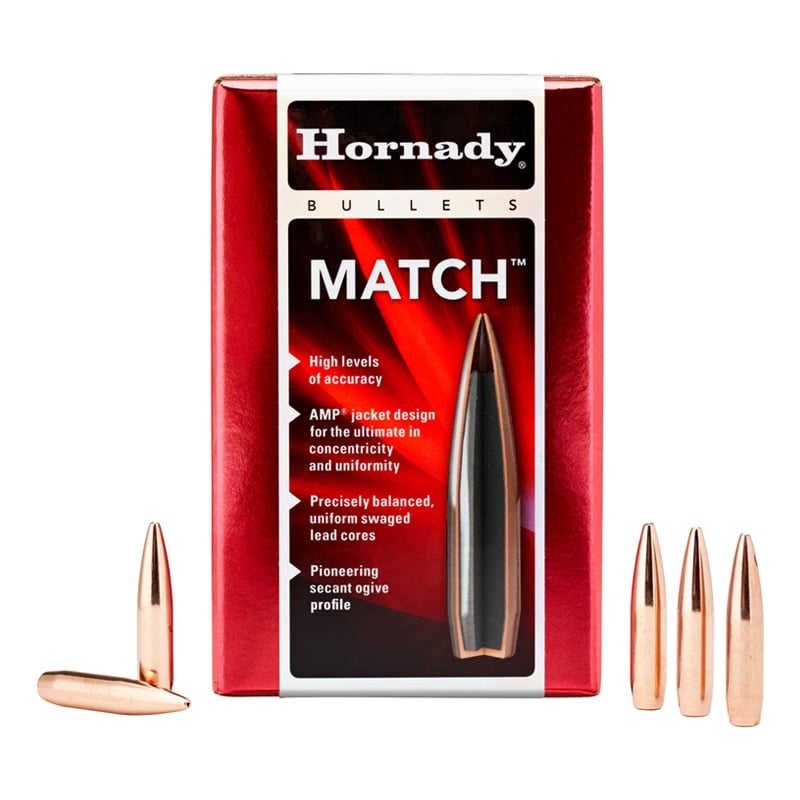 Hornady 22 Cal (.224) 75gr BTHP Match Bullets, 100 Count ‒ 2279