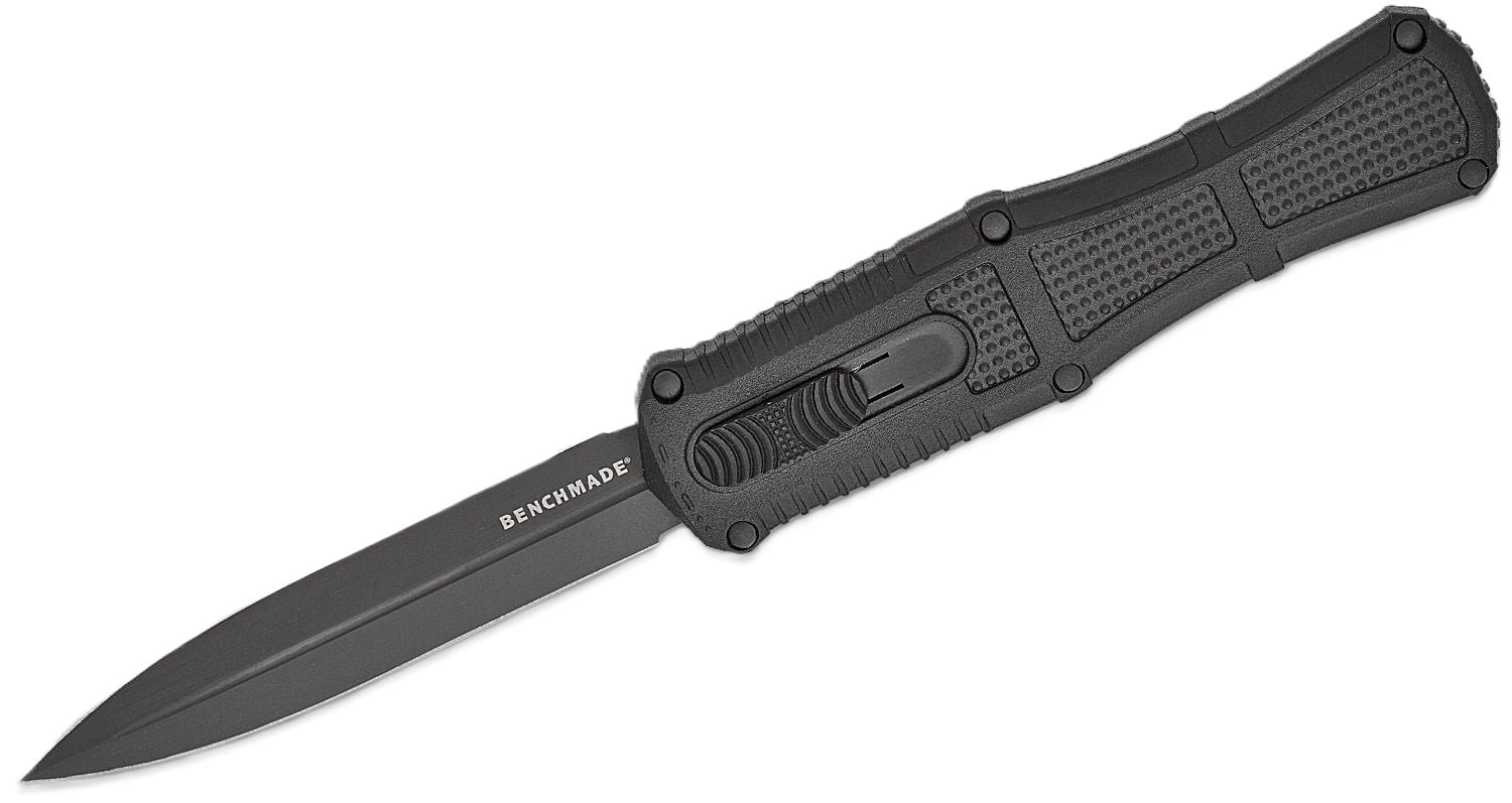 Benchmade Claymore OTF Dagger Point Knife, Black - 3370GY