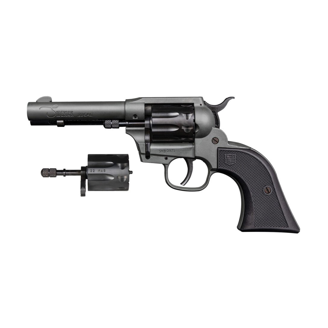 Diamondback Firearms Sidekick .22LR/.22 WMR Revolver 4.50" 9rds, Dark Gray Cerakote - DB0500A051