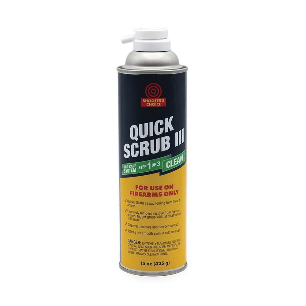 Shooter's Choice Quick Scrub III Cleaner/Degreaser, 15 oz Aerosol Can - DG315