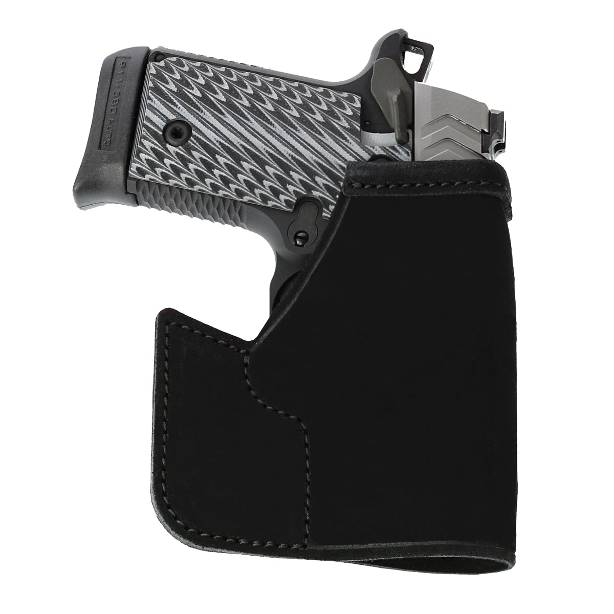 Galco Pocket Protector Diamondback DB Leather Holster Ambidextrous, Black - PRO608B