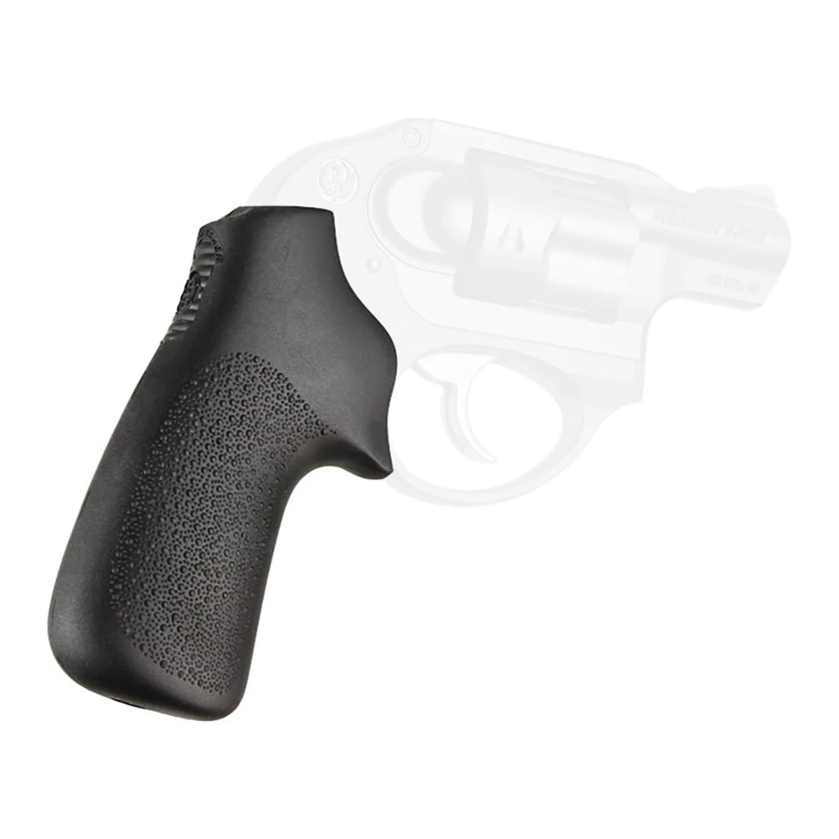 Hogue Tamer Cushion Pistol Grip w/o Finger Grooves for Ruger LCRx 3" Barrel and Enclosed Hammer LCR, Black - 78030