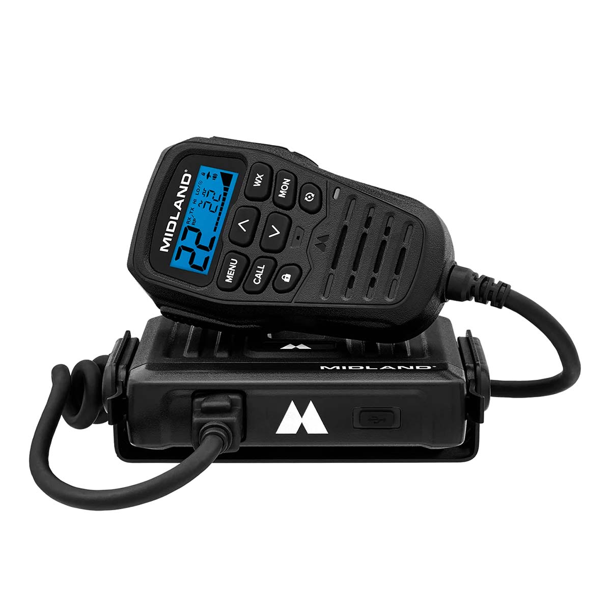Midland MXT275 MicroMobile GMRS Two Way Radio, Black MXT275