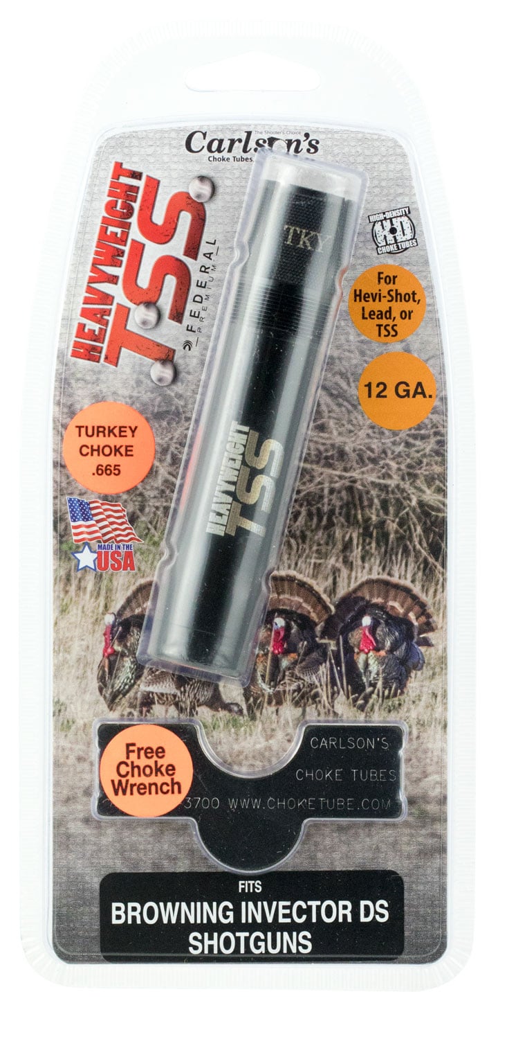 Carlson's Choke Tubes TSS 12 Gauge Browning Invector DS Turkey Choke Tube, Black - 38025