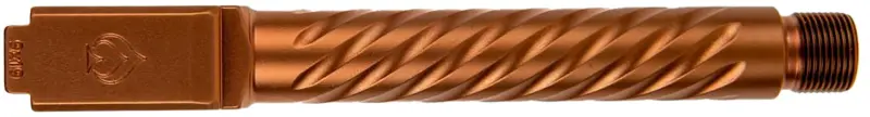 Ballistic Advantage BAPSG175T3R Premium Series 9mm Luger Fits Glock 17 Gen 5 Spiral Fluted Threaded Copper PVD Stainless Steel