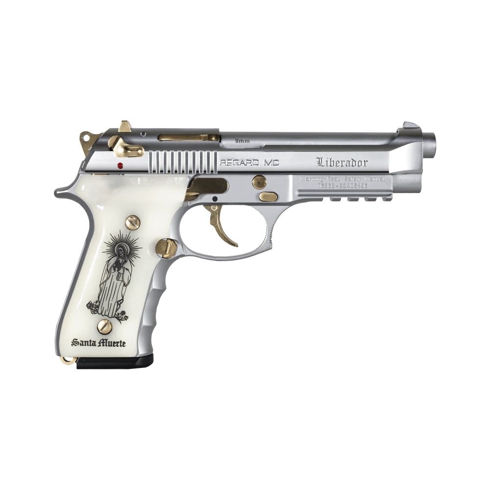 GIRSAN REGARD LIBERADORE 9MM – GOLD/CHROME ENGRAVED 18-SHOT - No Credit Card Fees - Free Shipping