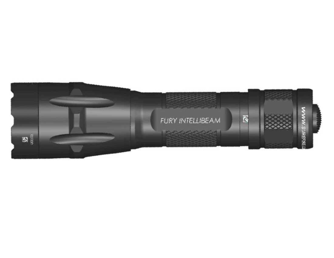 Surefire Fury Dual Fuel Tactical w/ Intellibeam 1500 Lumen Flashlight - FURY-IB-DF