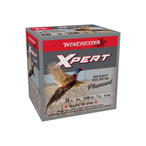 Winchester Ammo WEXP2034 Xpert Pheasant 20GA 3\" 1oz #4 Shot (Lead Free) - 25sh Box