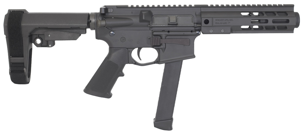 Brigade BM-9 9mm AR Pistol with SBA3 M-LOK Mini Can
