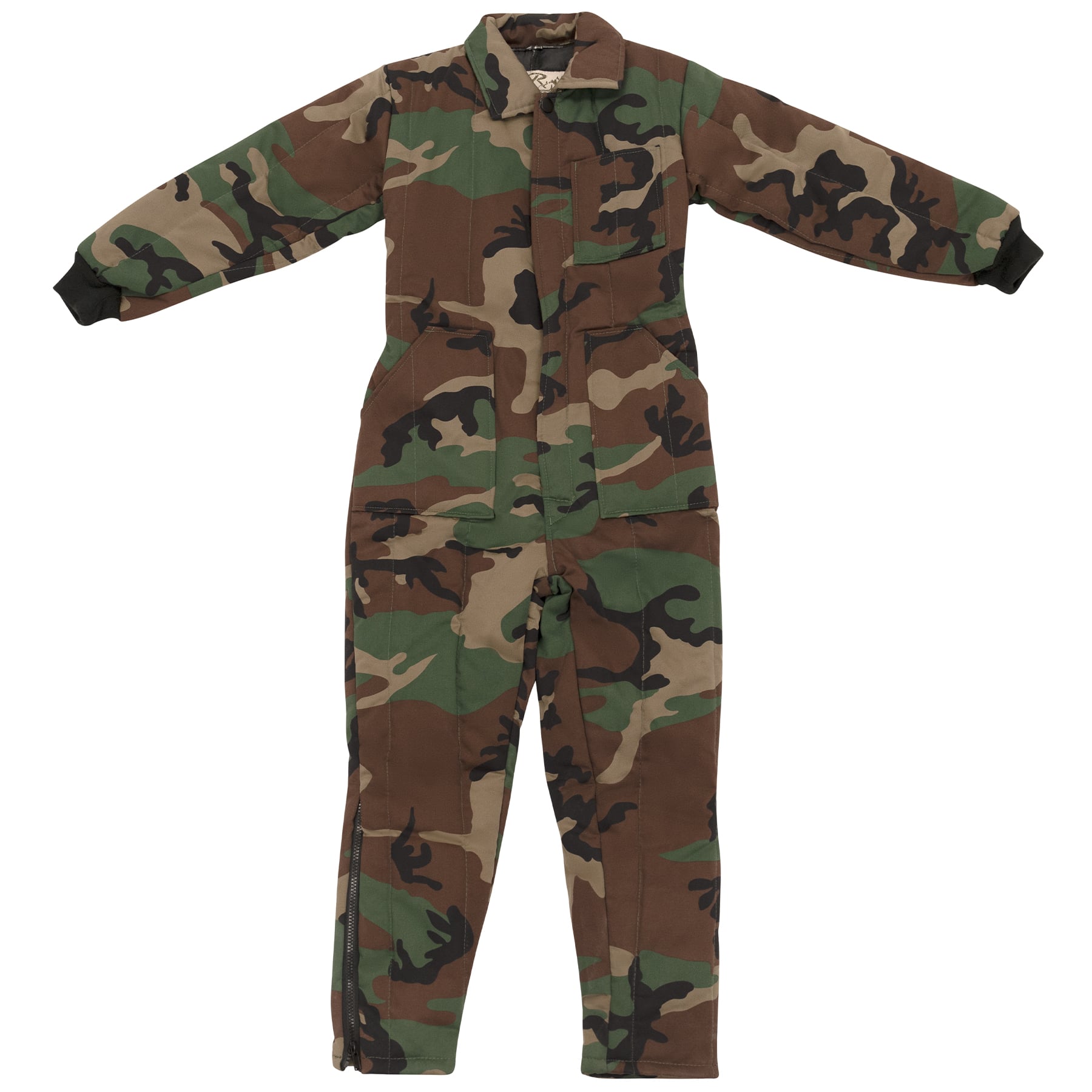 Rothco Kids Insulated Coveralls - Woodland Camo, Large