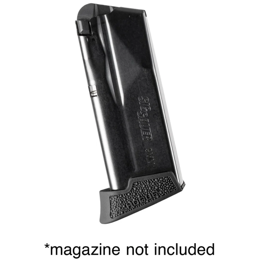 Hogue Overmolded Rubber Grip Extension Base Pad Sig Sauer P365 10RD Mag Black
