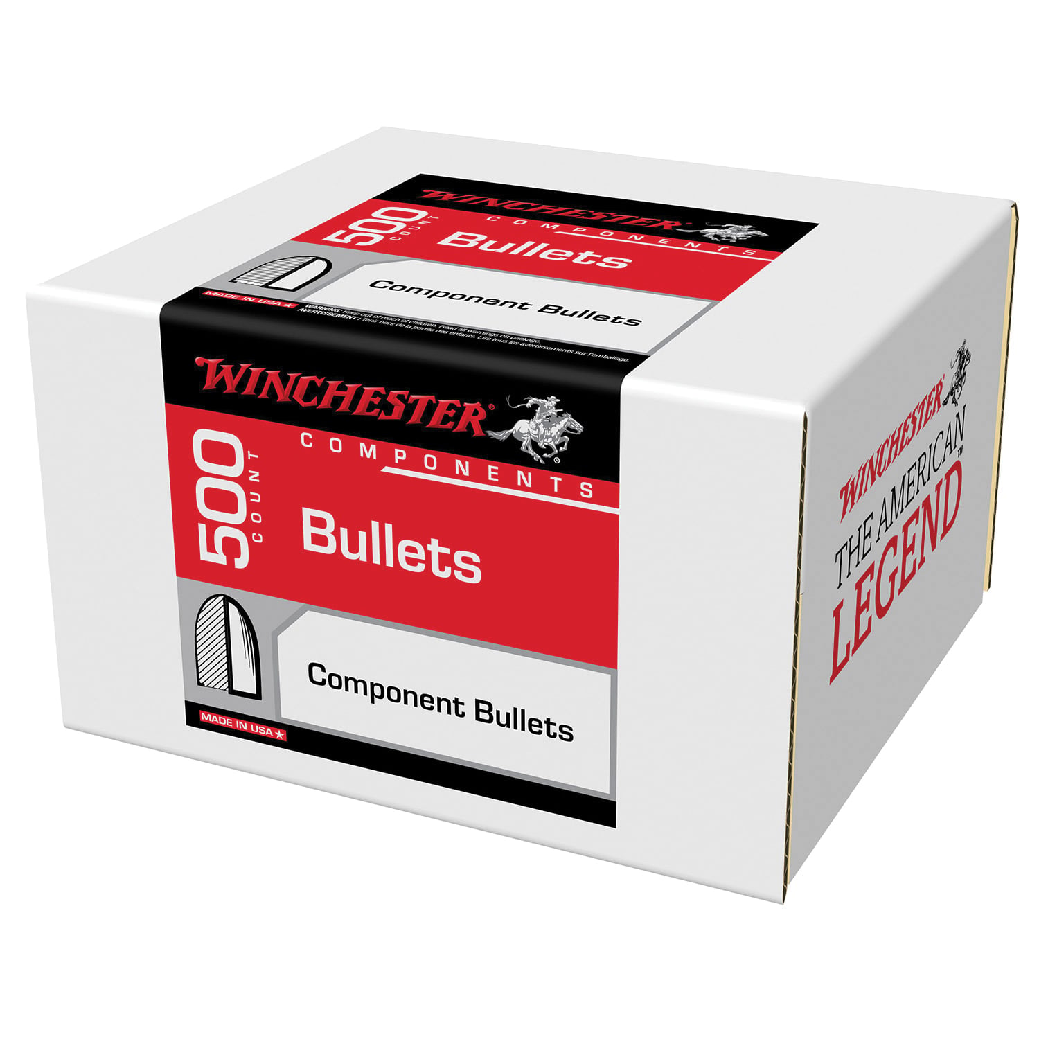 Winchester Ammunition 9mm 115 gr Reloading Bullets  HP 500rds - WB9JHP115D