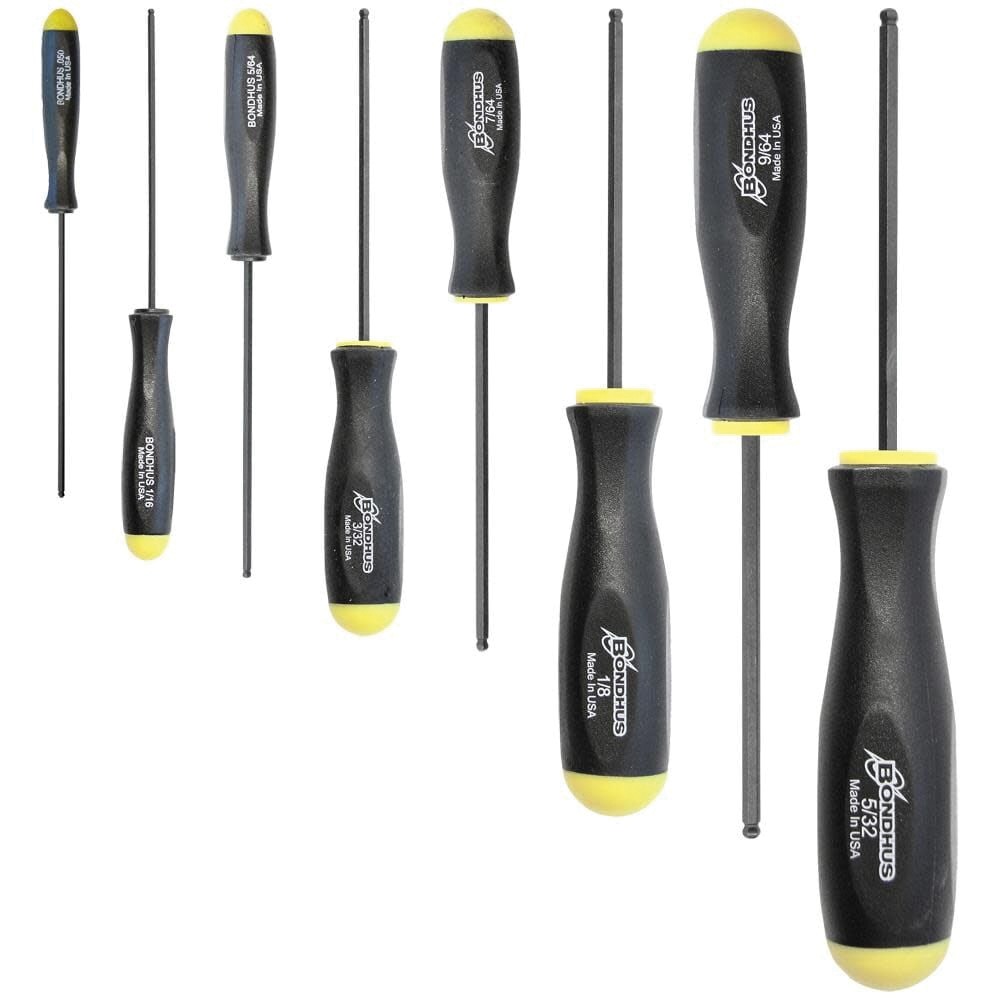 Bondhus BSX8S 8-Piece Standard Length Ball End Screwdriver Set