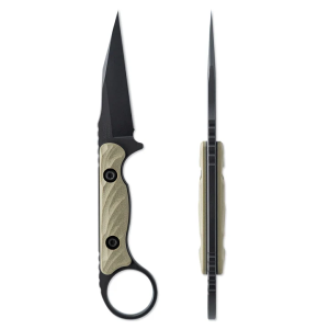 Toor Knives Jank Shank W, 3, Ranger Green, Fixed Blade Knife