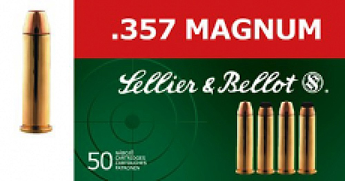 Sellier & Bellot SB357L Handgun 357Mag 158gr Lead Flat Nose 50 Per Box/20 Case - No Credit Card Fees - Low, flat rate shipping