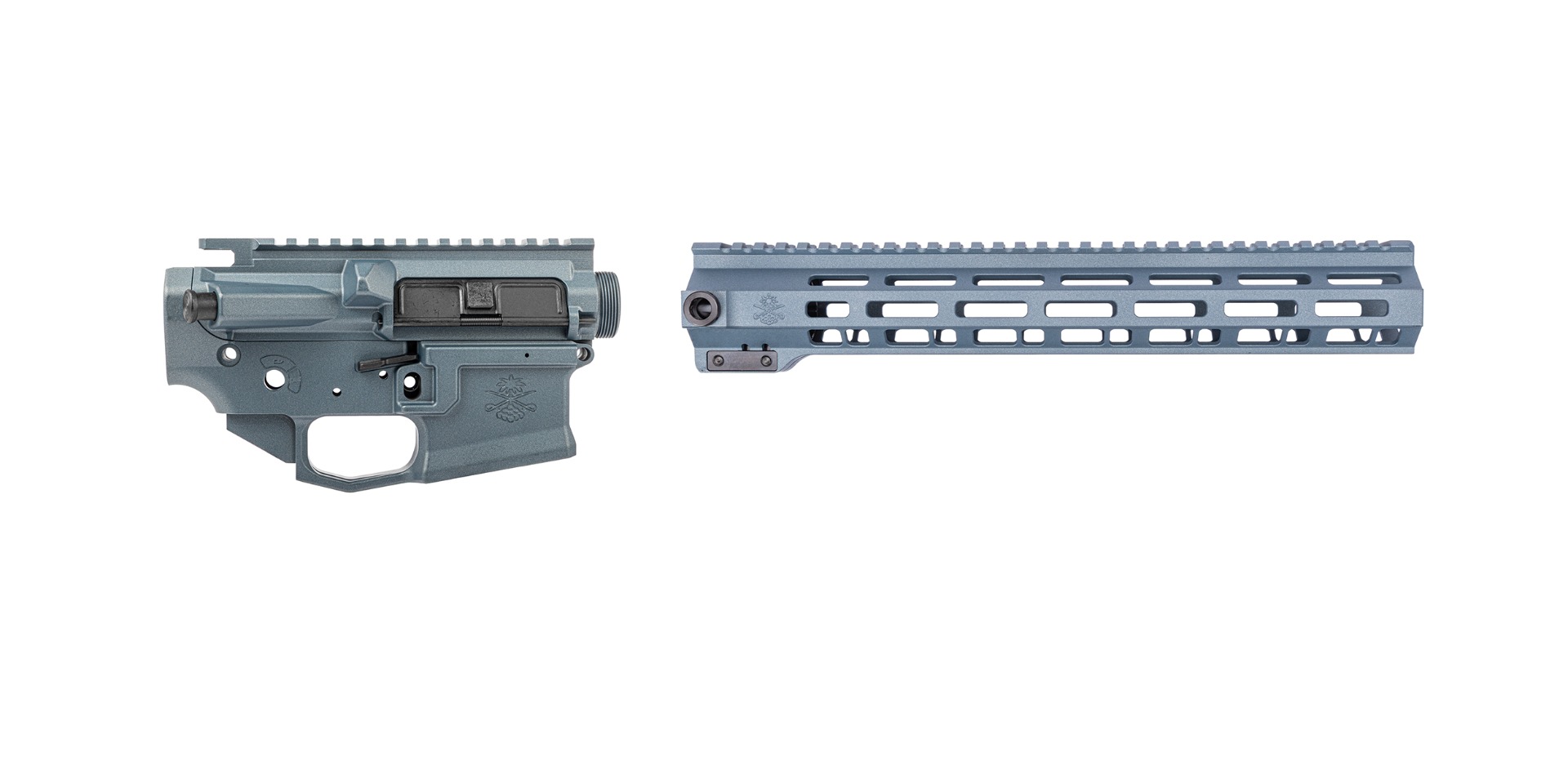 Sabre-15 Enhanced Builder Set - 13" QDSM V2 Rail, Blue Titanium