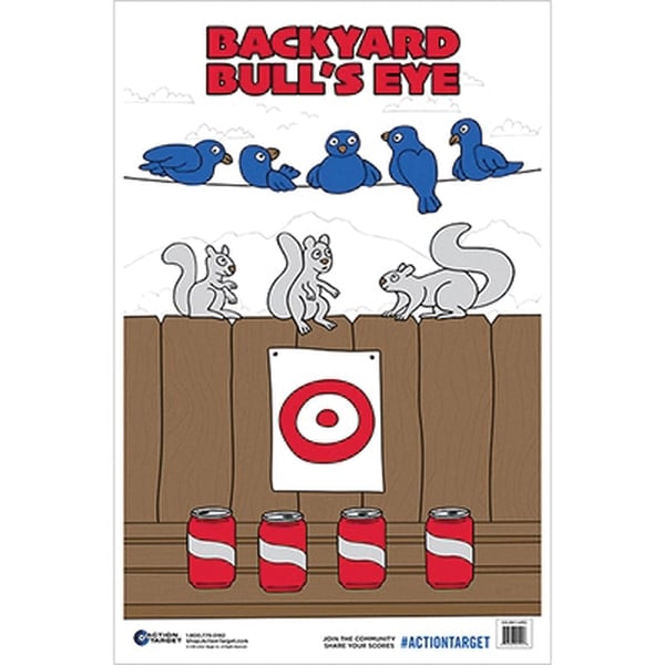 Action Target Back Yard Bull's Eye Target 23" x 35"