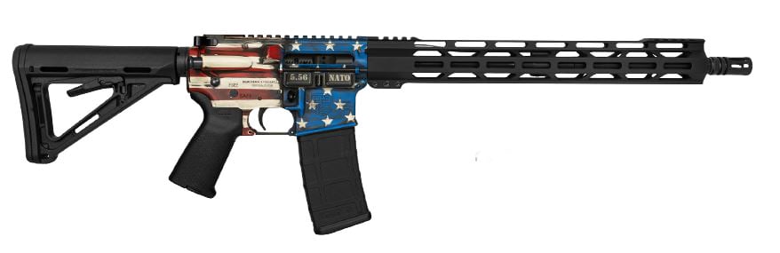 Diamondback DB15 16" 5.56 NATO 30rd, Black/American Flag