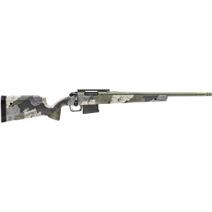 Springfield Armory Waypoint Bolt Action Rifle 6mm Creedmoor - 20" Fluted Stainless Steel - Mil-Spec Green - Carbon Fiber Evergreen Stock