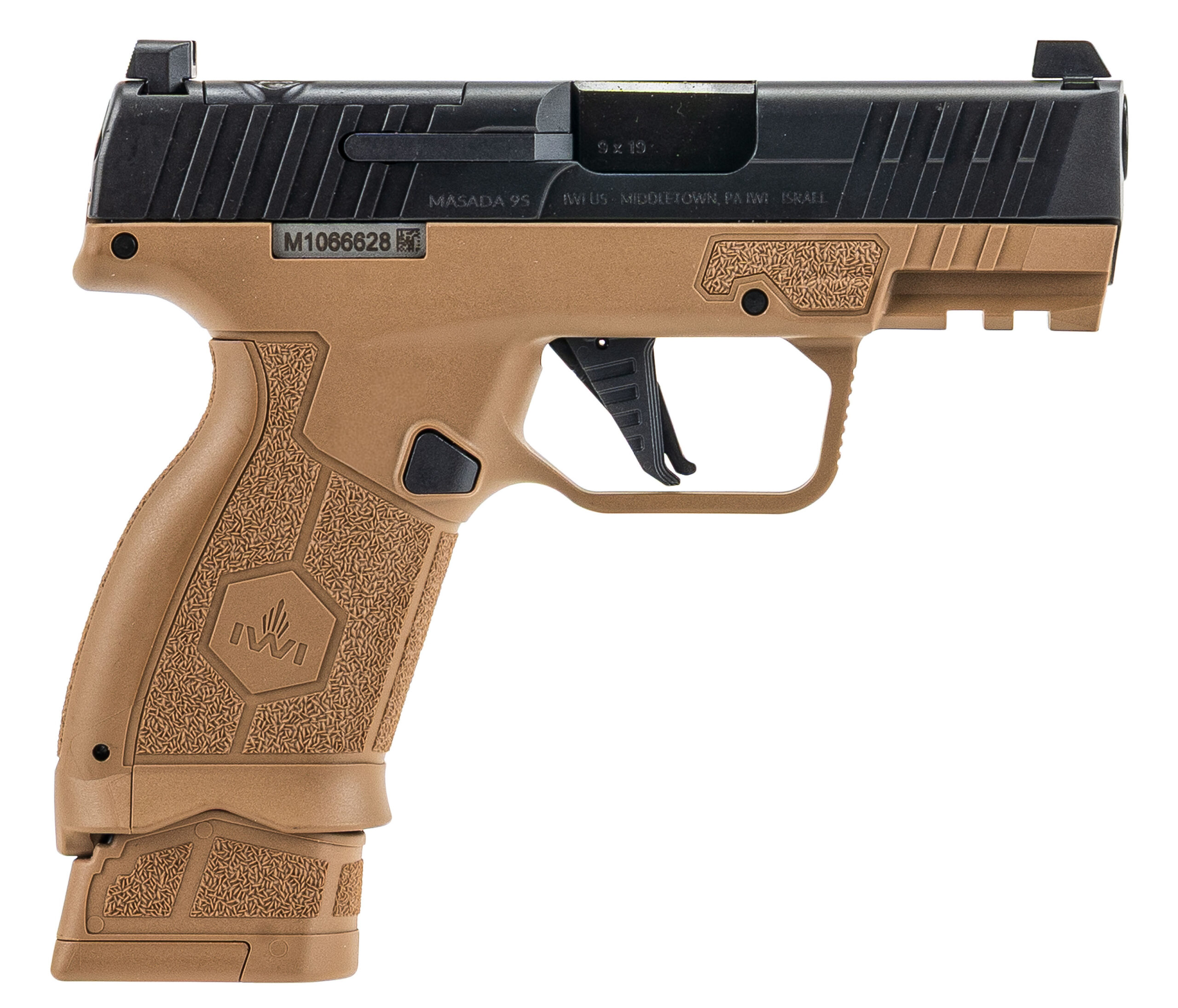 IWI MASADA Slim Elite 9mm Pistol - Coyote Finish