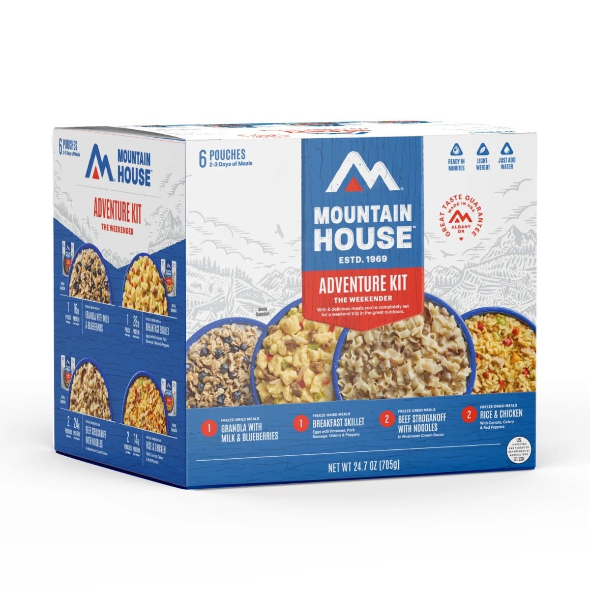 Mountain House The Weekender Adenture Kit Freeze Dried Food Supply - 82607
