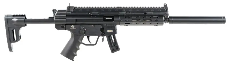 ATI GSG-16 Carbine - Black | .22LR | 16.25" Barrel | 10rd | Faux Suppressor | M-LOK Handguard