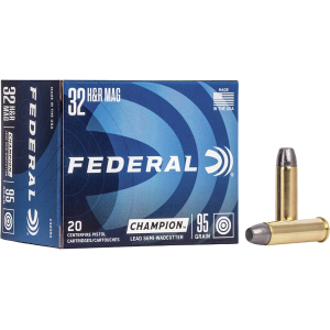 Federal Champion 32 H&R Magnum Ammo 95 Grain Semi-Wadcutter Box of 20