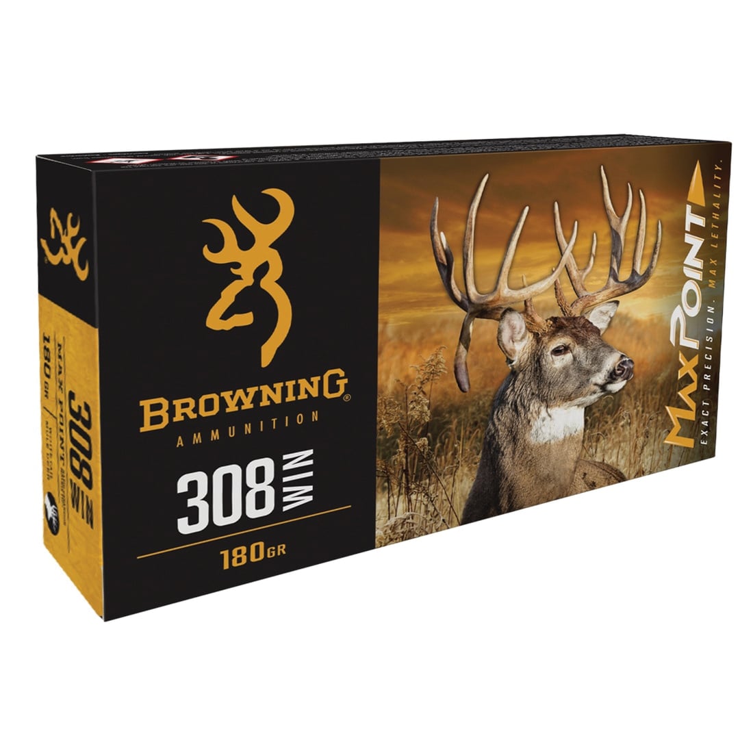 Browning Ammo B192103082 Max Point 308Win 168gr 20 Per Box/10 Case - No Credit Card Fees - Low, flat rate shipping