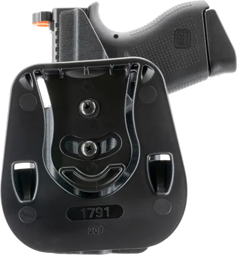 1791 KYDEX OWB PADDLE HOL MULT - -FIT RH FOR GLOCK 43/43X BLACK