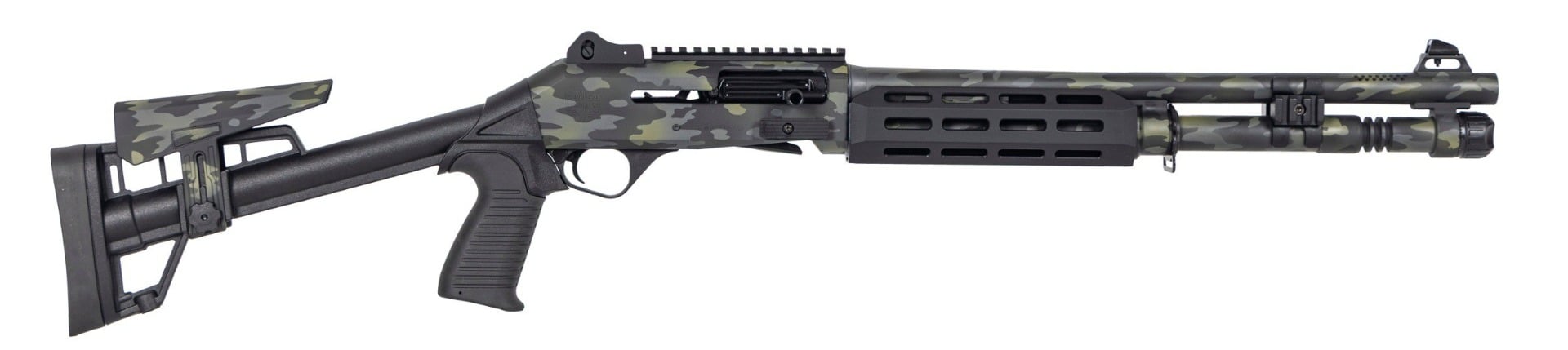 Panzer M4 Pro Speed A.R.G.O. 12 Gauge 18.5" Semi-Auto Shotgun - Misty Forest Camo