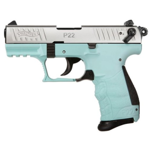 WALTHER ARMS P22 22 LR 3.42" 10rd TB Angel Blue/Nickel