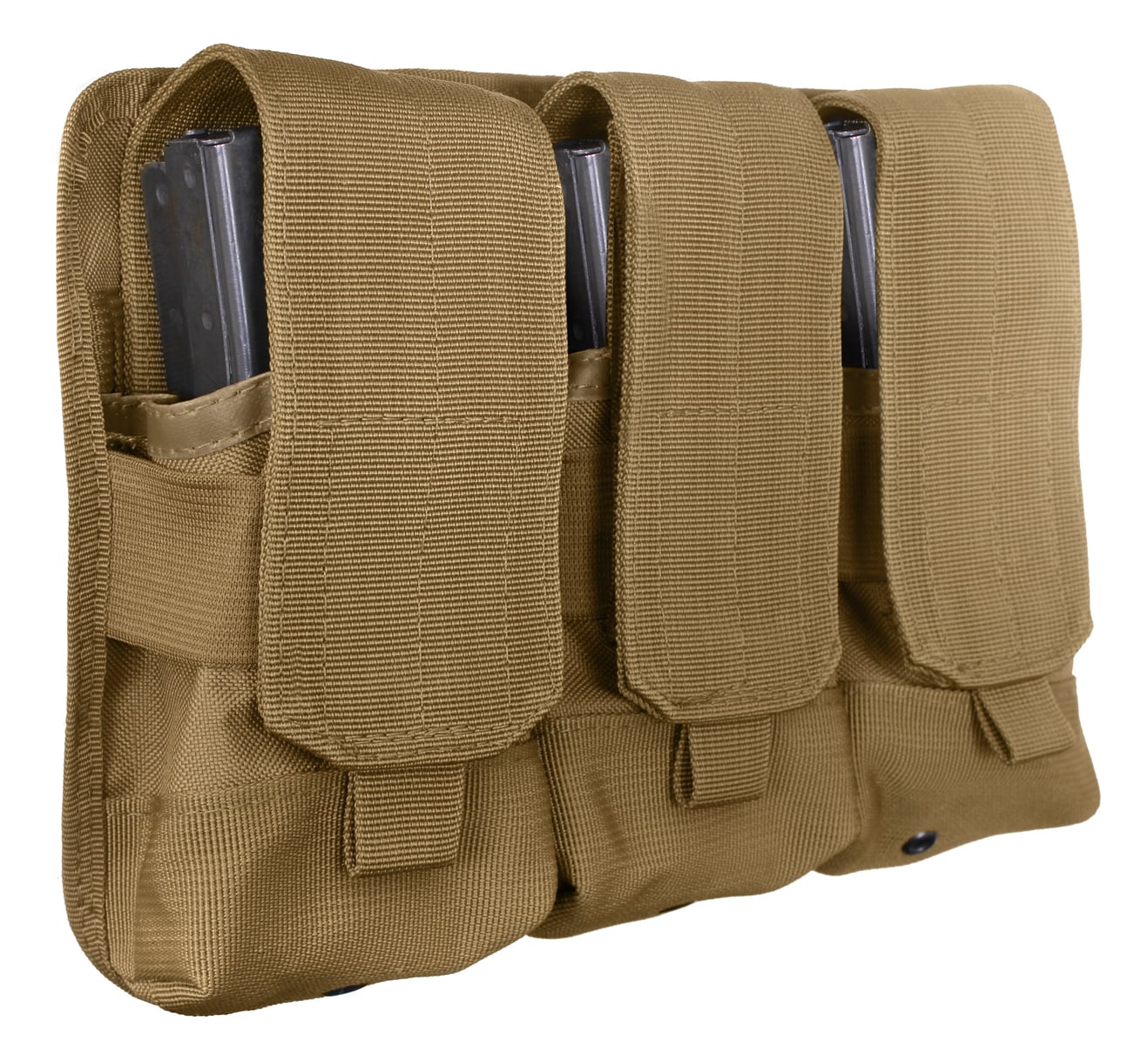 Rothco Universal Triple Mag Rifle Pouch - Coyote Brown