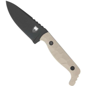 COBRATEC KINGPIN 4 FIXED BLD TAN D2 STEEL W/KYDEX SHEATH