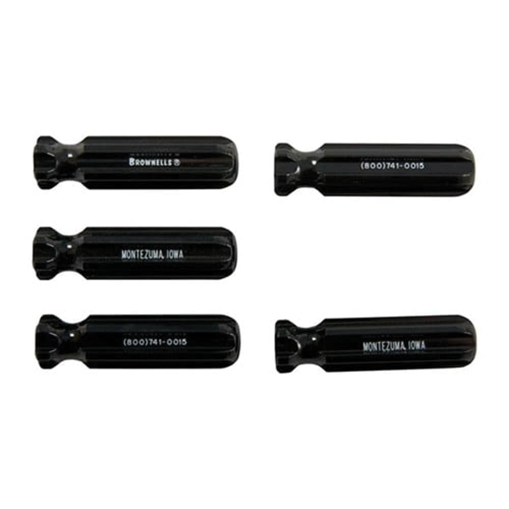 Brownells L2 Molded Plastic Tool Handle, Black Pack of 6