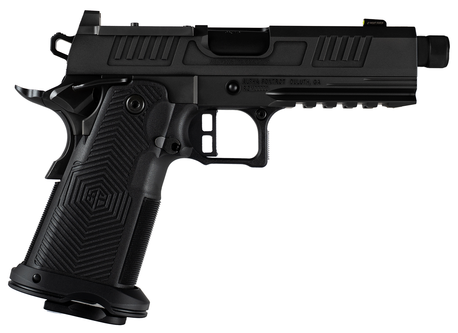 Alpha Foxtrot AF1911 Romulus 9mm Handgun, Threaded Barrel