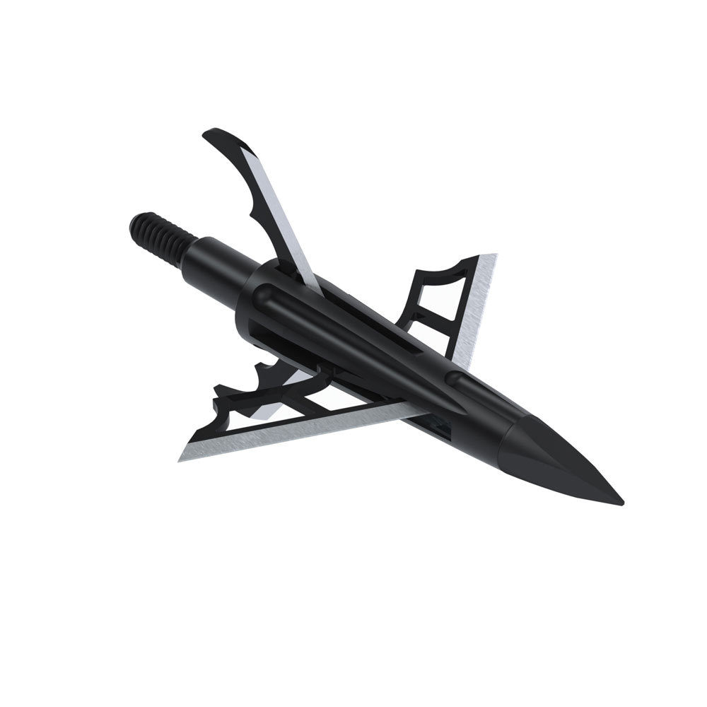 NAP DK4 1.25"/100 gr 3-Blade Hybrid Mechanical Broadhead, Black Pack of 3
