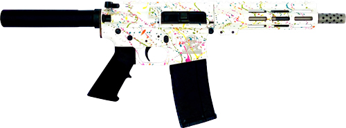 Great Lakes GLFA AR15 Pistol .223 Wylde Splatter White