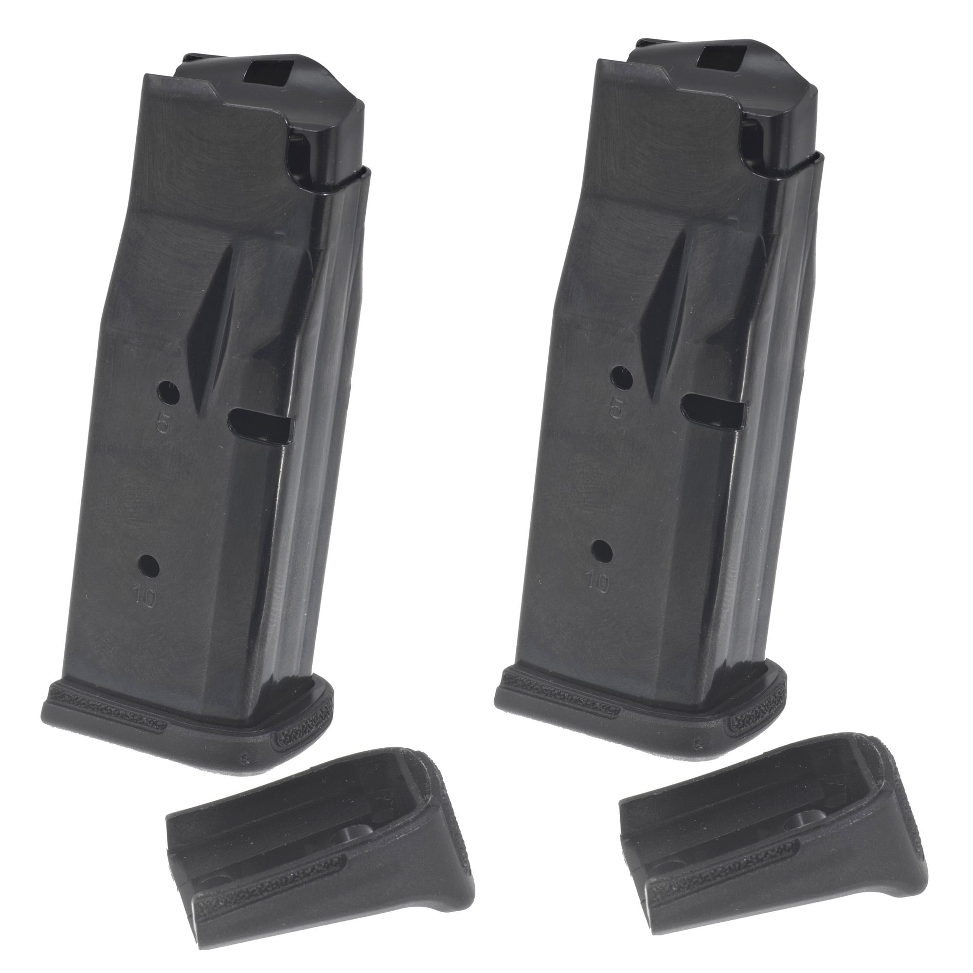 Ruger Magazine, 380 ACP, 10 Rounds, Fits Ruger LCP MAX, Steel, Blued Finish, Black, 2 Pack