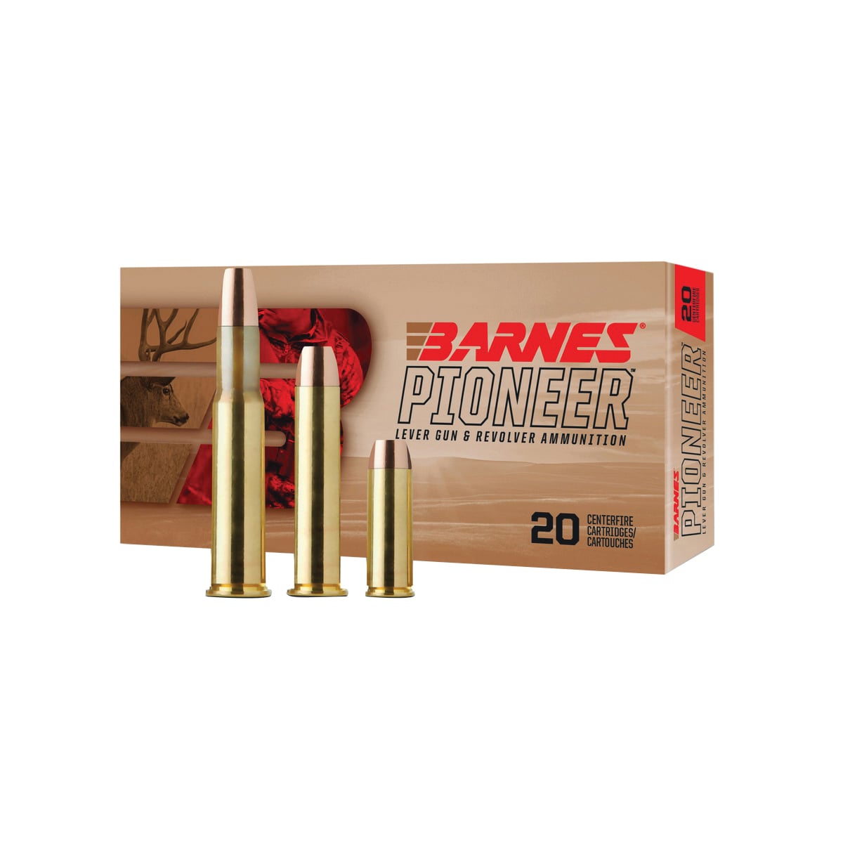 BARNES PIONEER 44 REM MAG – 225GR TSX 20RD 10BX/CS - No Credit Card Fees - Low, flat rate shipping