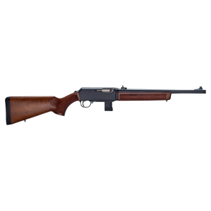 Henry H27 Homesteader Carbine, 9mm, 16.37 in. Round Barrel, 10 Rounds, Hard Anodized Black, American Walnut, Semi-Automatic Rifle