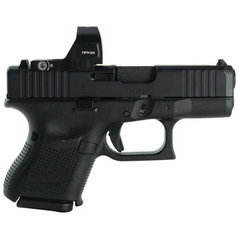 Glock V-Series Model 26 Handgun 9mm Luger 10rd Magazines (3) 3.43" Barrel Black US Made w/Viridian RFX35 Green Dot