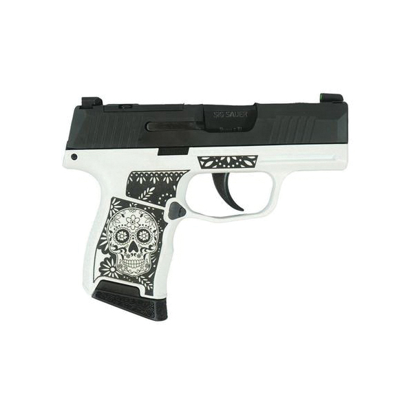 Sig Sauer P365 Sugar Skull 9mm 3.10" 10rds, Black/White